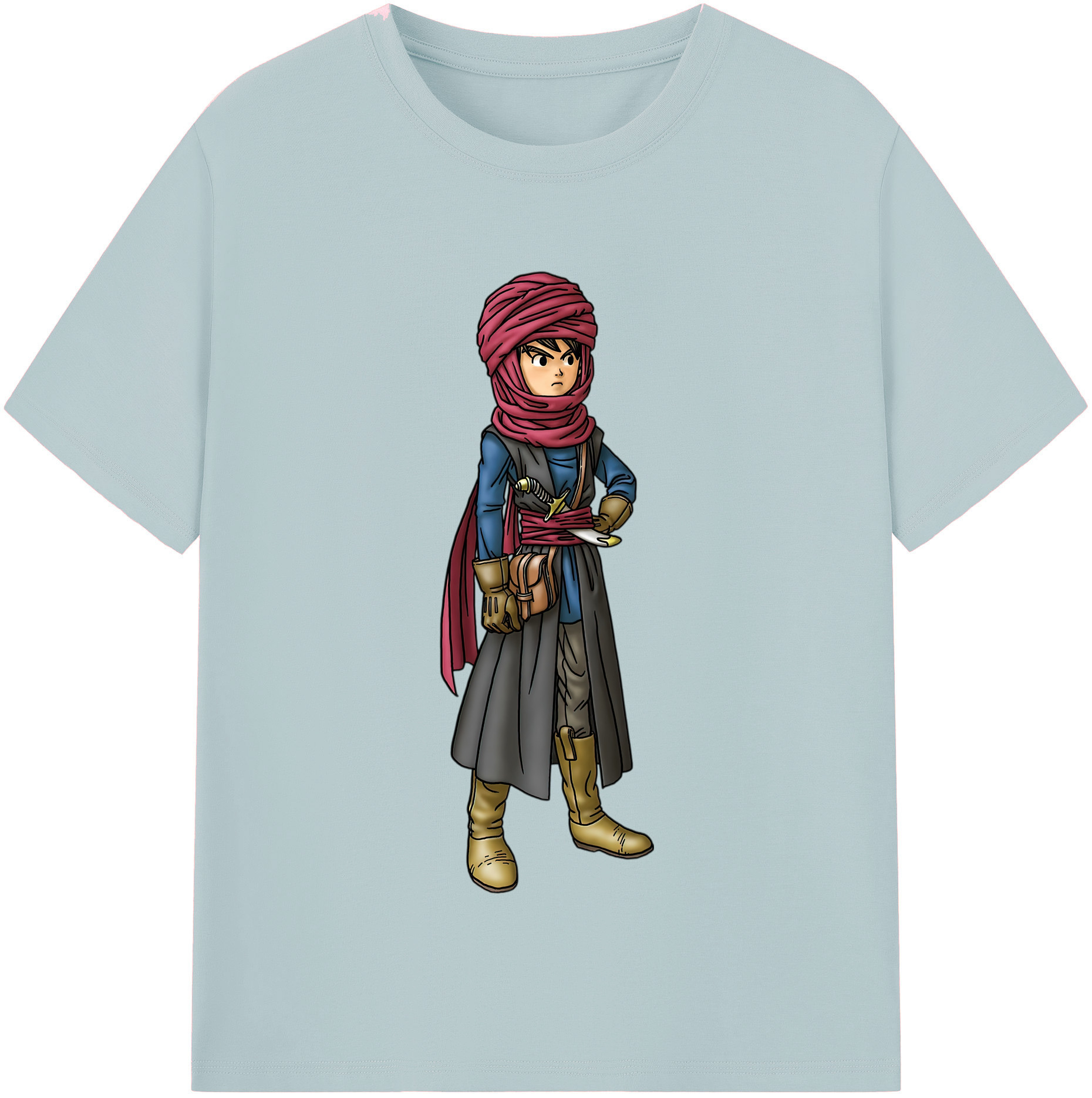 （画像用） ドラゴンクエスト Doragon Kuesuto Dragon Quest 綿100％半袖Tシャツ（フロントプリント）